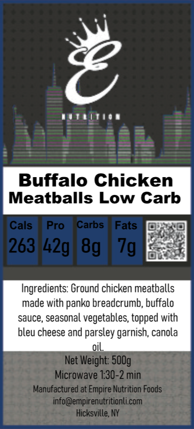 Buffalo Chicken Meatballs (Low Carb)